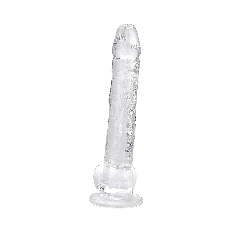 Loving Joy 11 Inch Dildo with Balls Clear