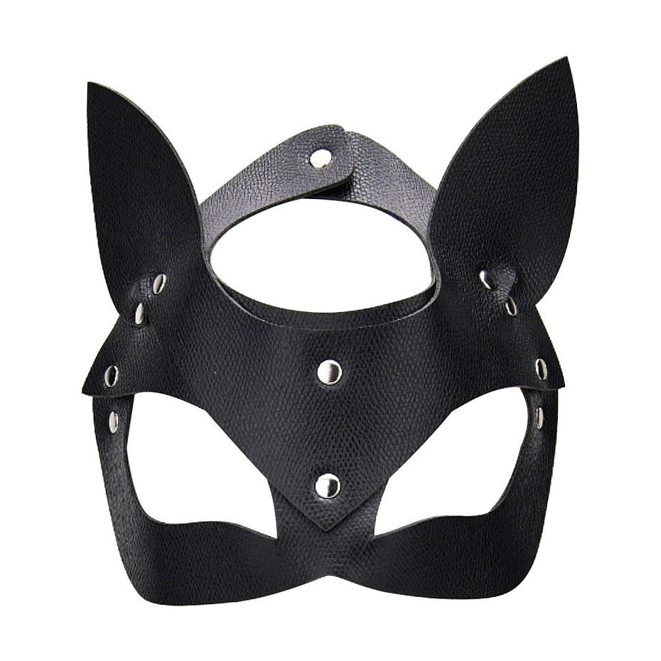 Bound to Play Kitty Cat Face Mask Black