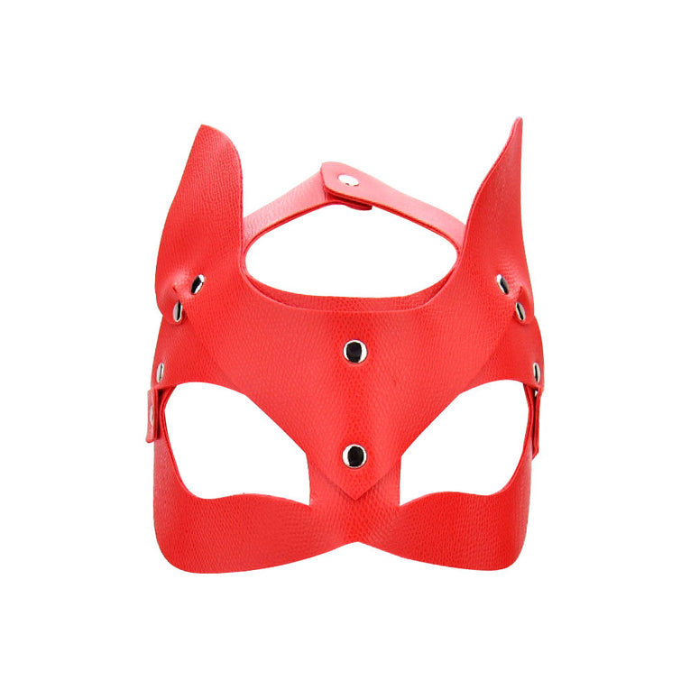 Bound to Play Kitty Cat Face Mask Red