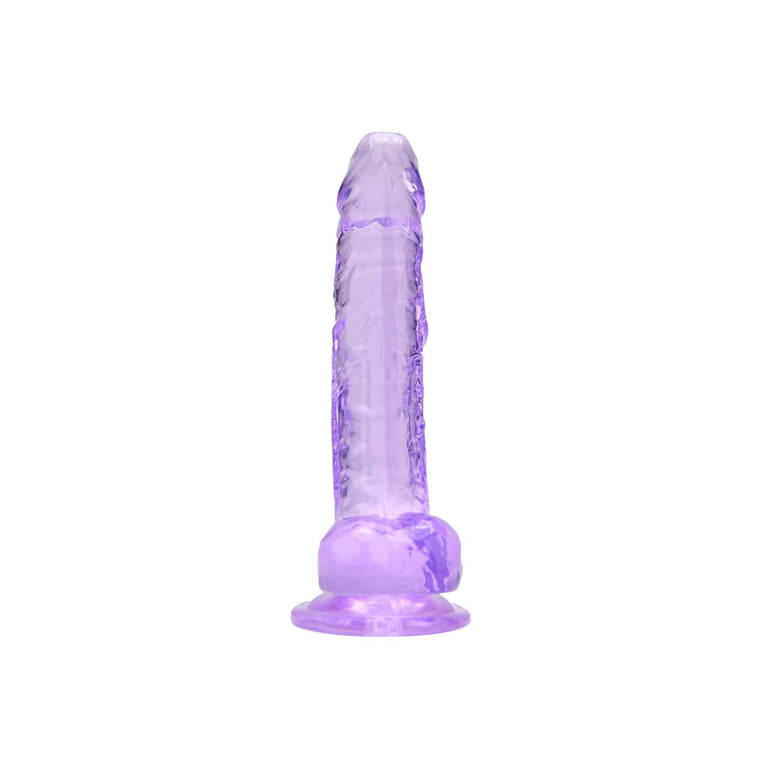 Loving Joy 7 Inch Dildo with Balls Purple