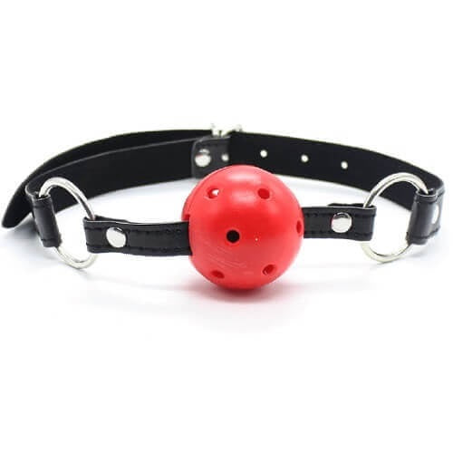 Bound to Please Breathable Ball Gag Red