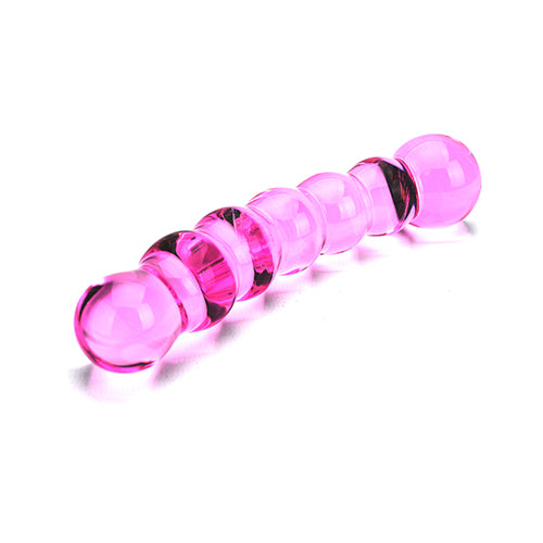 Spectrum Ribbed Glass Dildo