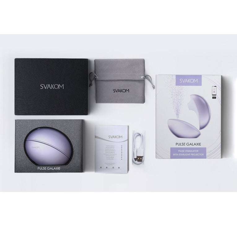 Svakom Galaxie Suction Vibrator with Mood Projector Metallic Lilac